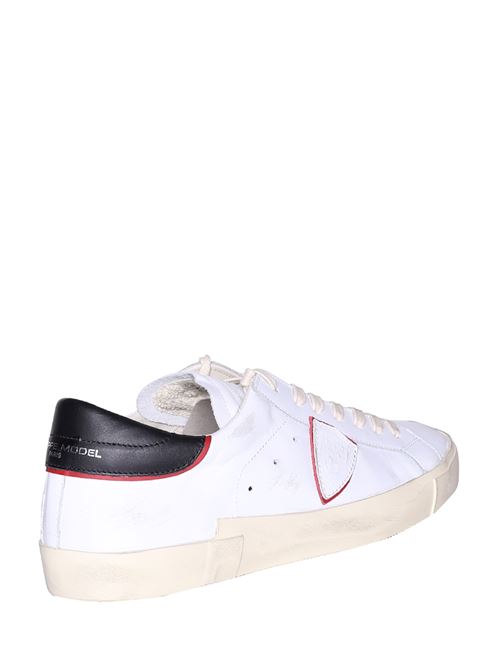 Sneakers Prsx Veau - Blanc Rouge PHILIPPE MODEL | PRLUV024X